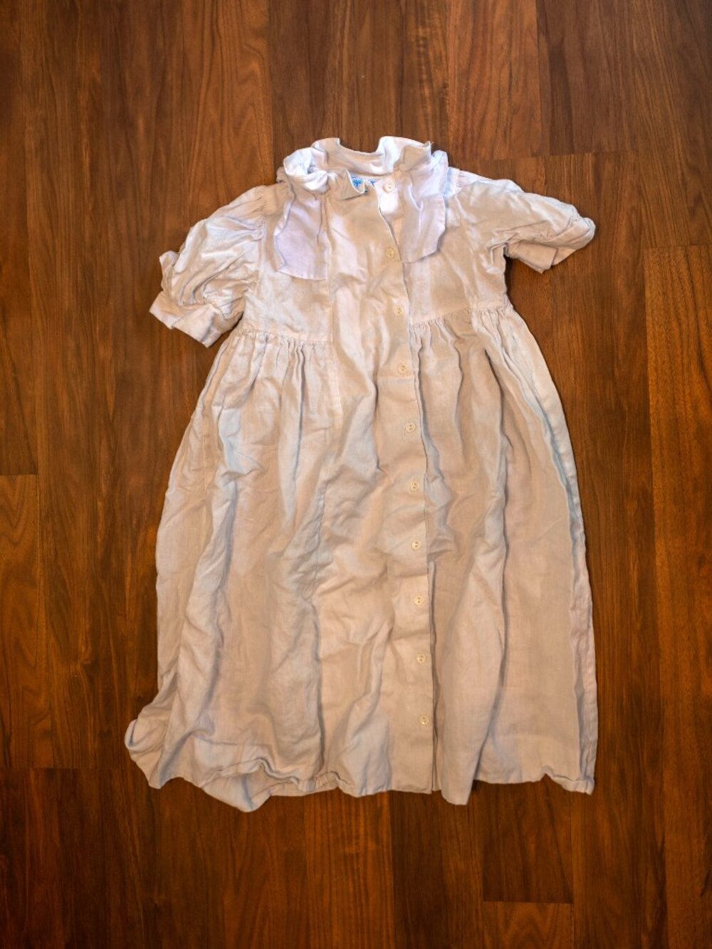 Vintage Mousefeathers Child's Ruffle Collar Dress - Size 8